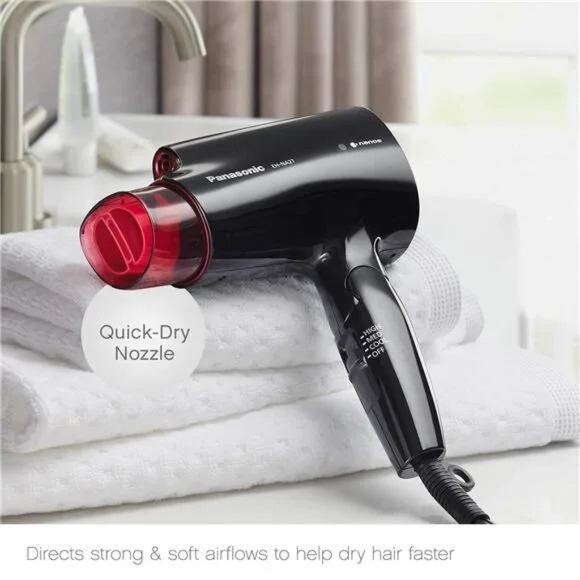 Panasonic nanoe Compact Hair Dryer for Healthy-Looking Hair, 1400W
